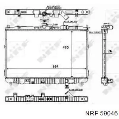 59046 NRF Refrigeración del motor