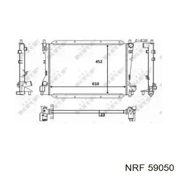 Comprar 59050 NRF Radiador de auto