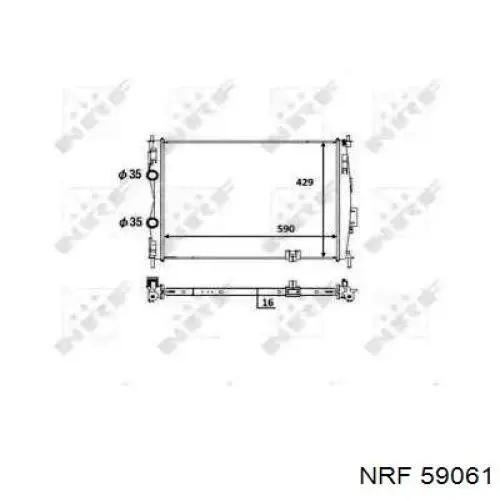59061 NRF Refrigeración del motor