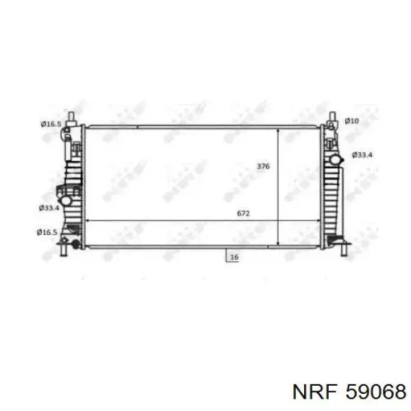 59068 NRF Refrigeración del motor