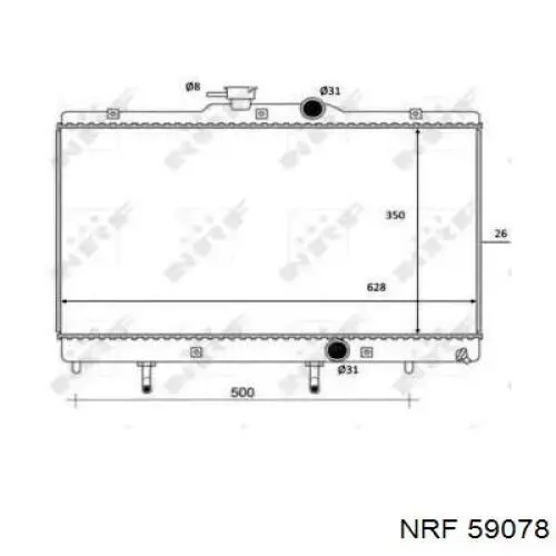 59078 NRF radiador