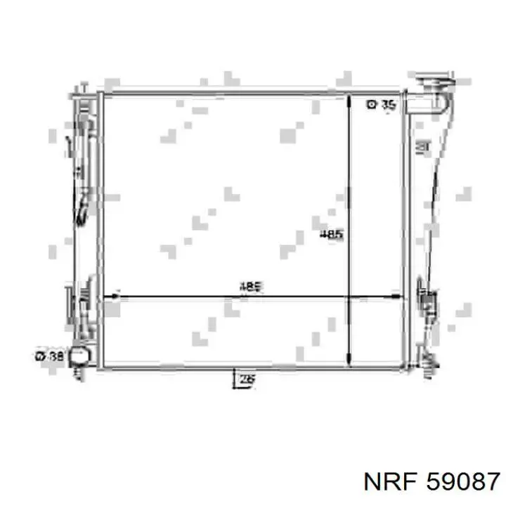 253103Z100 Market (OEM) radiador refrigeración del motor