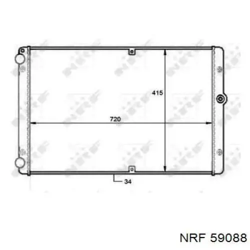 Comprar 59088 NRF Radiador de auto
