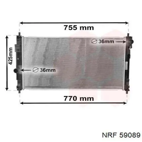 59089 NRF radiador