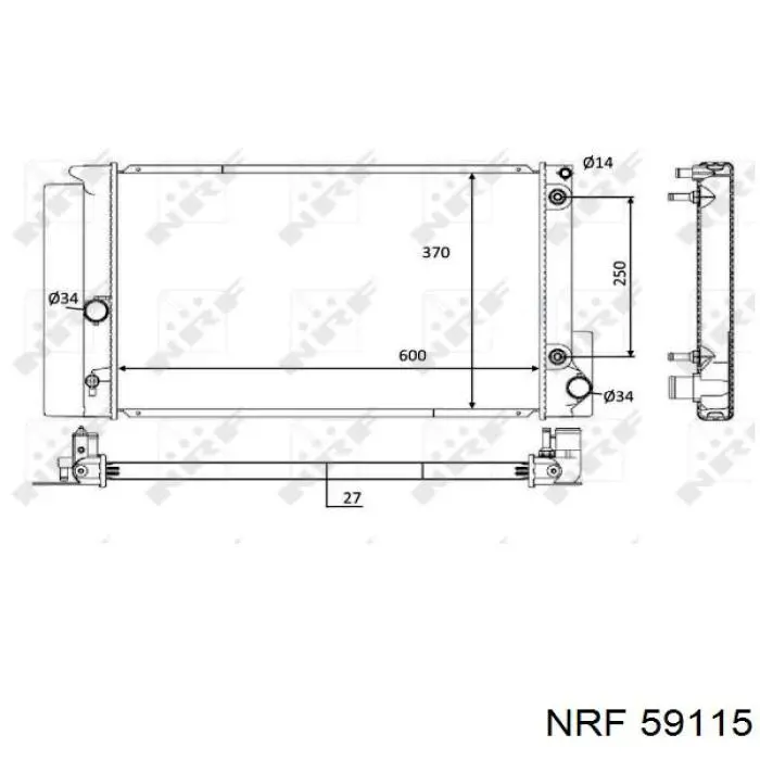 Comprar 164000T120 Toyota Radiador de auto