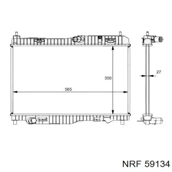 Água radiador NRF 59134 precio, desde 130,94 EUR