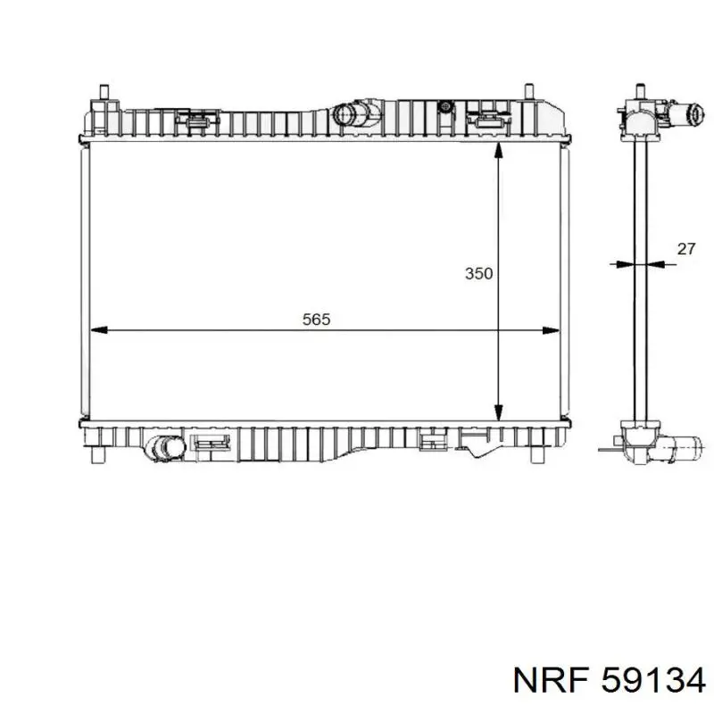 59134 NRF Refrigeración del motor
