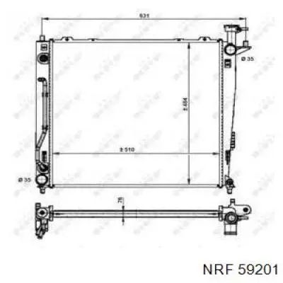 59201 NRF radiador