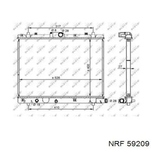 59209 NRF Refrigeración del motor