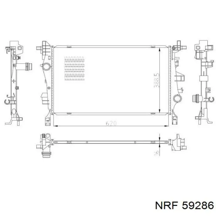 CR2426000S Mahle Original radiador