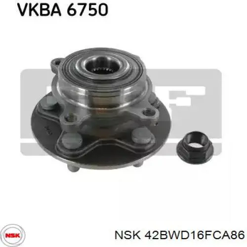 Buje de rueda delantero 42BWD16FCA86 NSK
