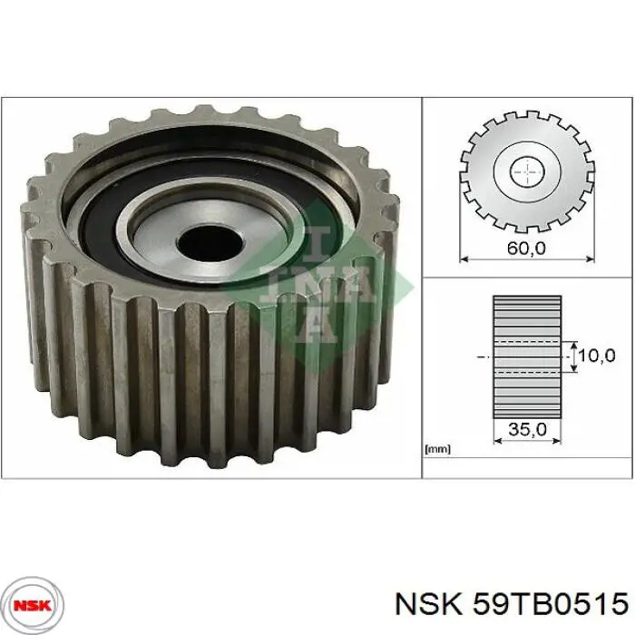 Comprar 59TB0515 NSK Polea correa distribución