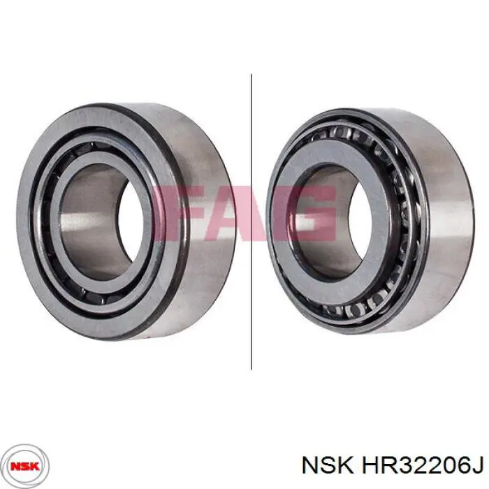 HR32206J NSK Rodamiento de rueda trasera