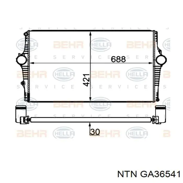 GA365.41 NTN rodillo, correa trapecial poli v