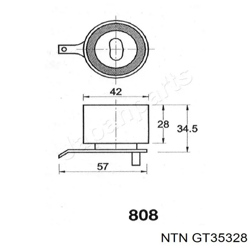 GT353.28 NTN rodillo, cadena de distribución