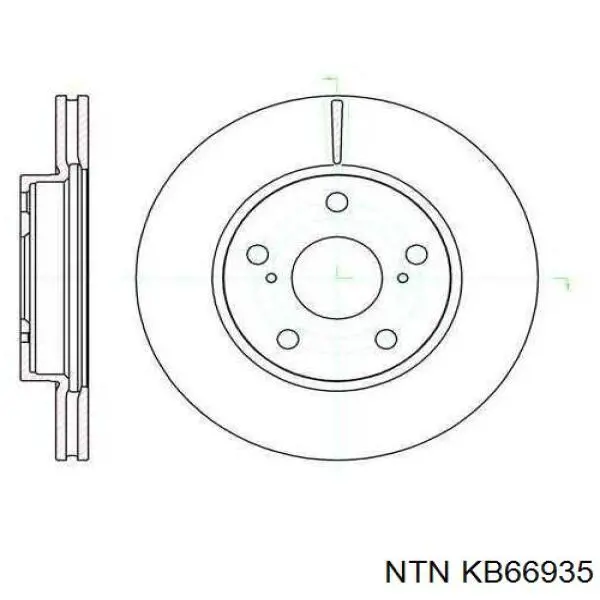 KB669.35 NTN soporte amortiguador delantero