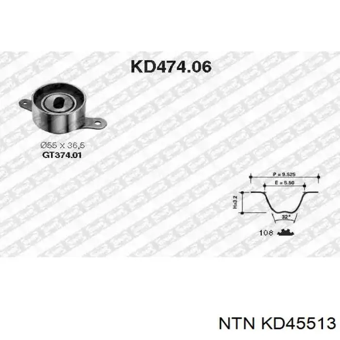 KD455.13 NTN kit de distribución