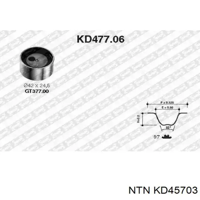 KD457.03 NTN kit correa de distribución