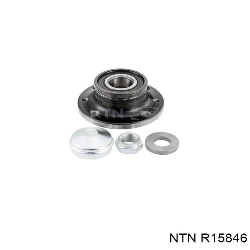 R158.46 NTN cubo de rueda trasero