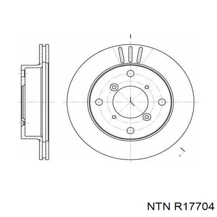 R177.04 NTN cojinete de rueda trasero