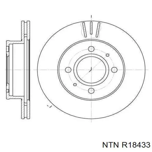 R184.33 NTN cojinete de rueda trasero