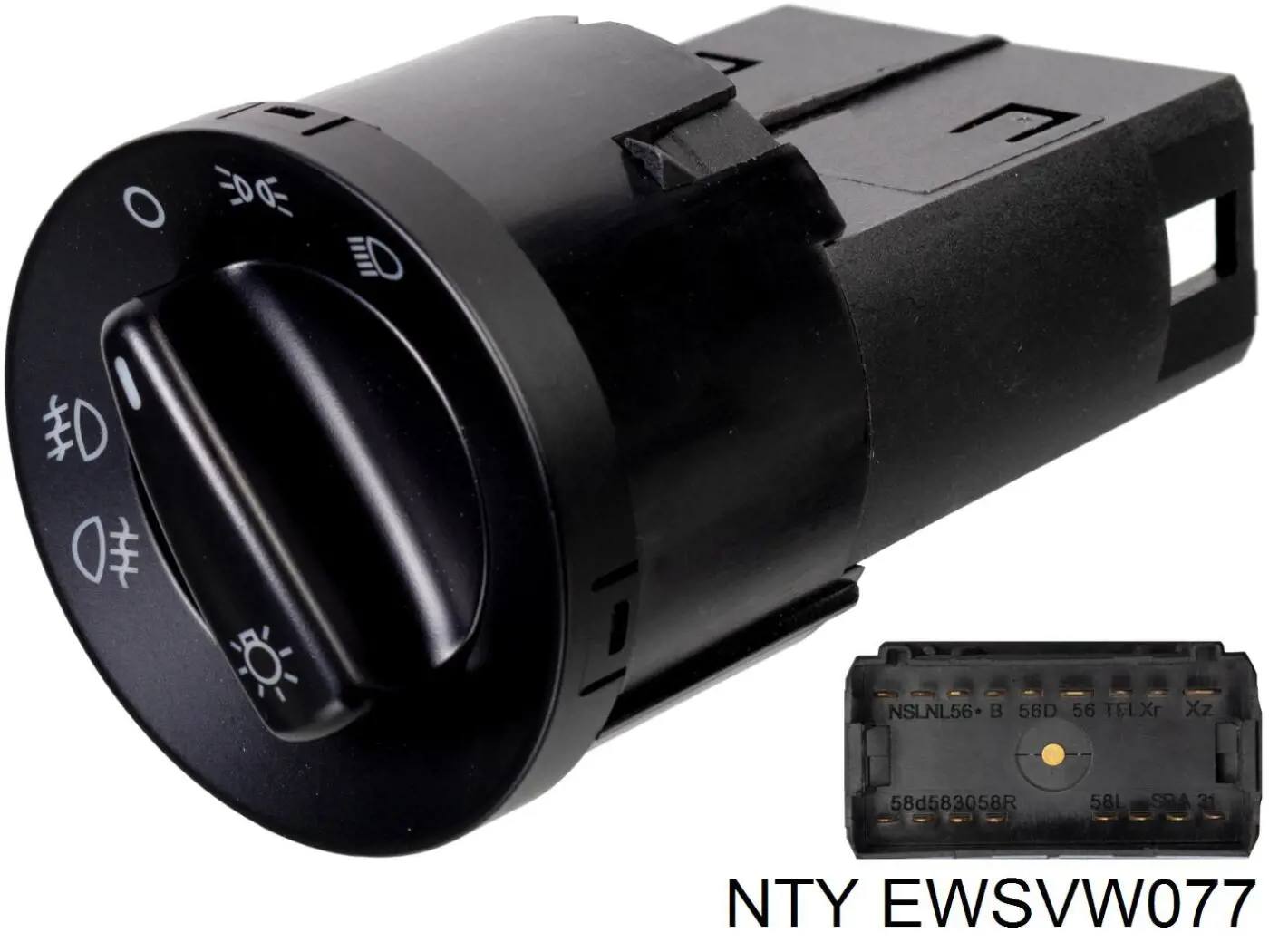 EWS-VW-077 NTY interruptor de faros para "torpedo"