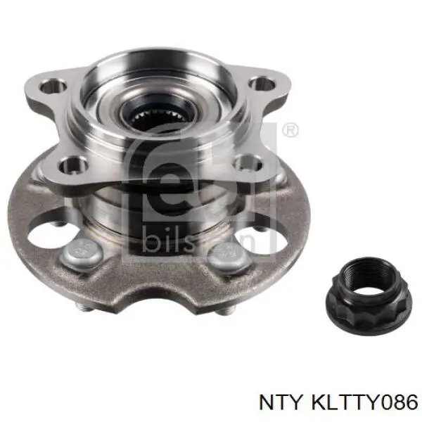 Cubo de rueda trasero KLTTY086 NTY