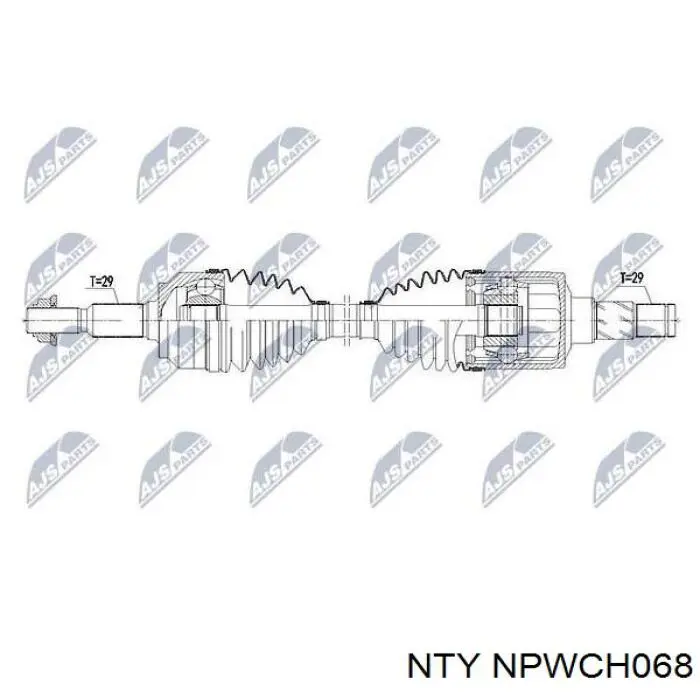 Comprar 52104701AB Chrysler Semieje delantero izquierdo