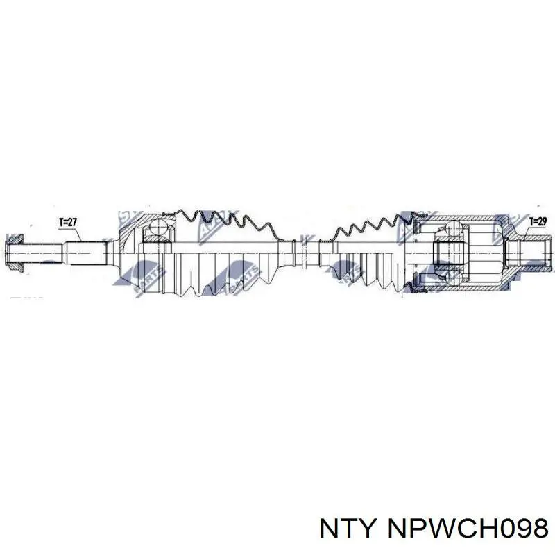 Comprar 52111780AB Chrysler Semieje delantero derecho