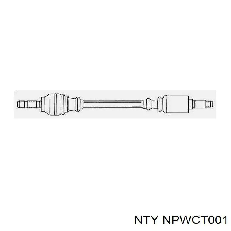 NPW-CT-001 NTY árbol de transmisión delantero derecho