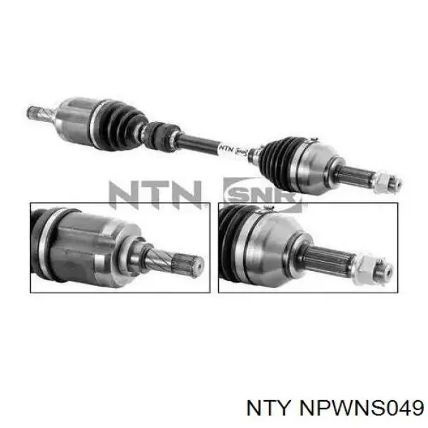 Semieje delantero derecho NTY NPWNS049 precio, desde 151,05 EUR