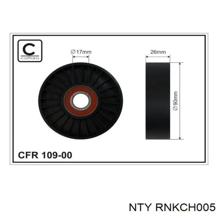 Tensor de correa poli V 04612894 Chrysler