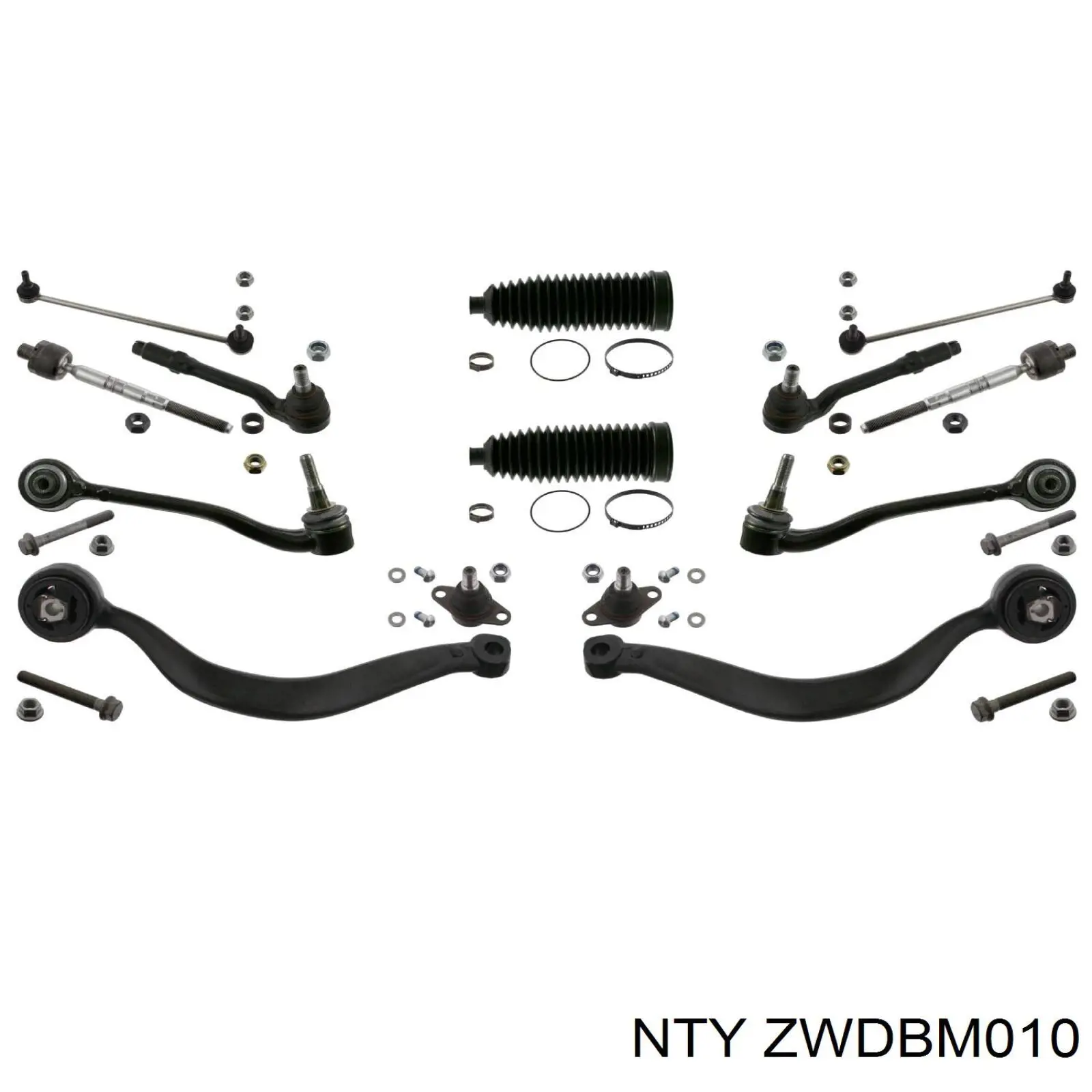 ZWD-BM-010 NTY barra oscilante, suspensión de ruedas delantera, inferior derecha