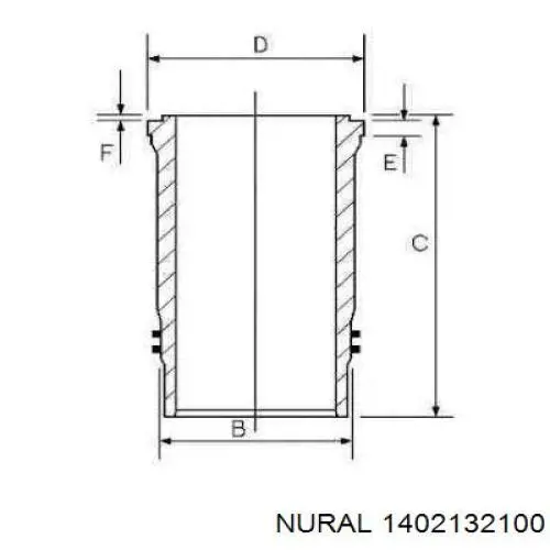 14-021321-00 Nural camisa del cilindro