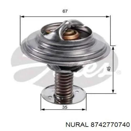 87-427707-40 Nural pistón completo para 1 cilindro, cota de reparación + 0,50 mm