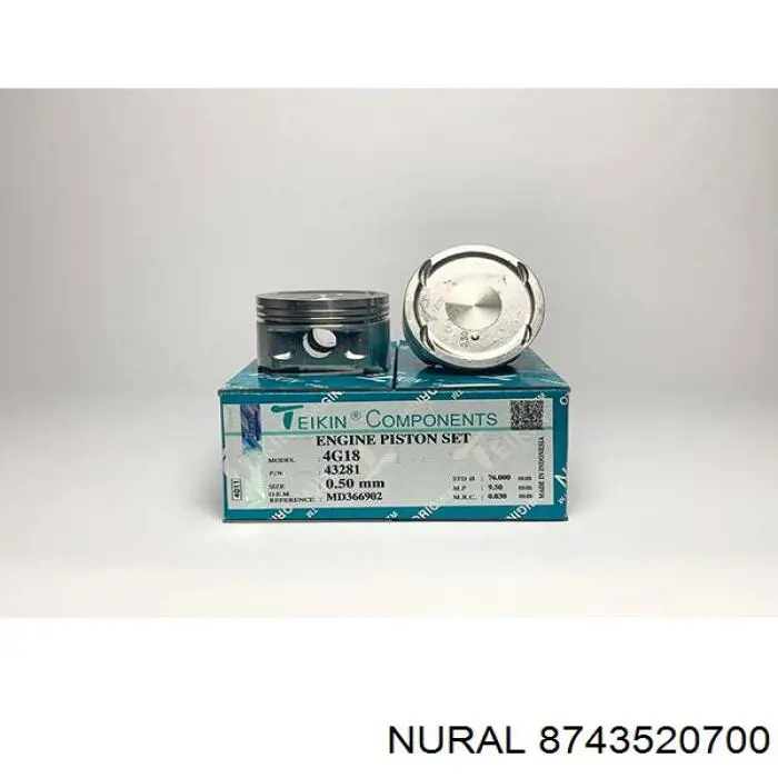 Pistón completo para 1 cilindro, segunda reparación (+0,50 mm) Nural 8743520700 precio, desde 105,62 EUR