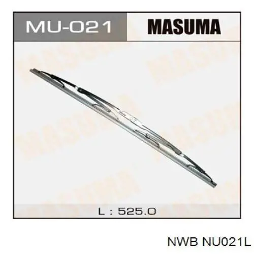 Escobilla del limpiaparabrisas del lado del pasajero NWB NU021L precio, desde 12,09 EUR