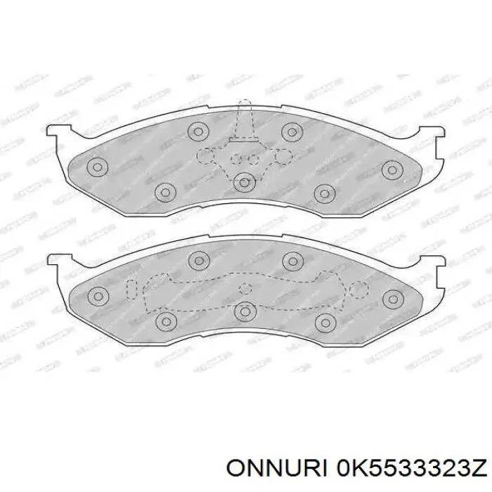 Pastillas de freno delanteras Jeep Grand Cherokee 1 Z