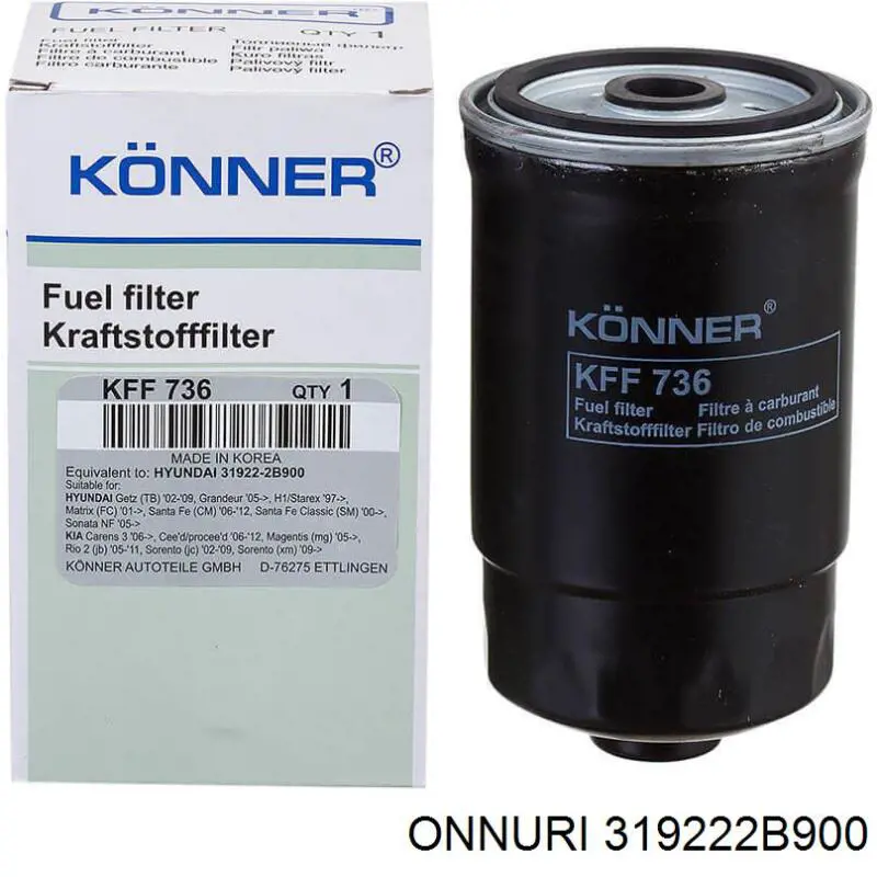 319222B900 Onnuri filtro combustible