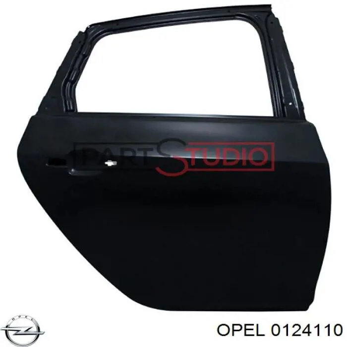 0124110 Opel puerta trasera derecha