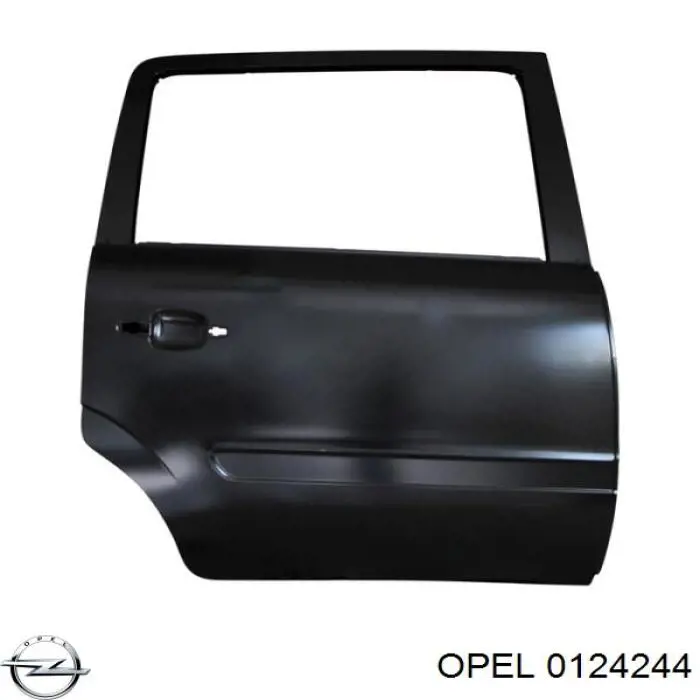 0124244 Opel puerta trasera derecha