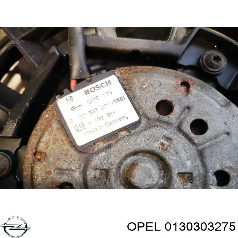 Ventilador del motor 9132916 Opel