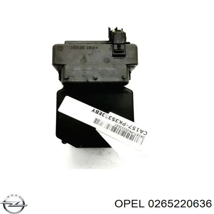 Módulo de control ABS 0265220636 Opel