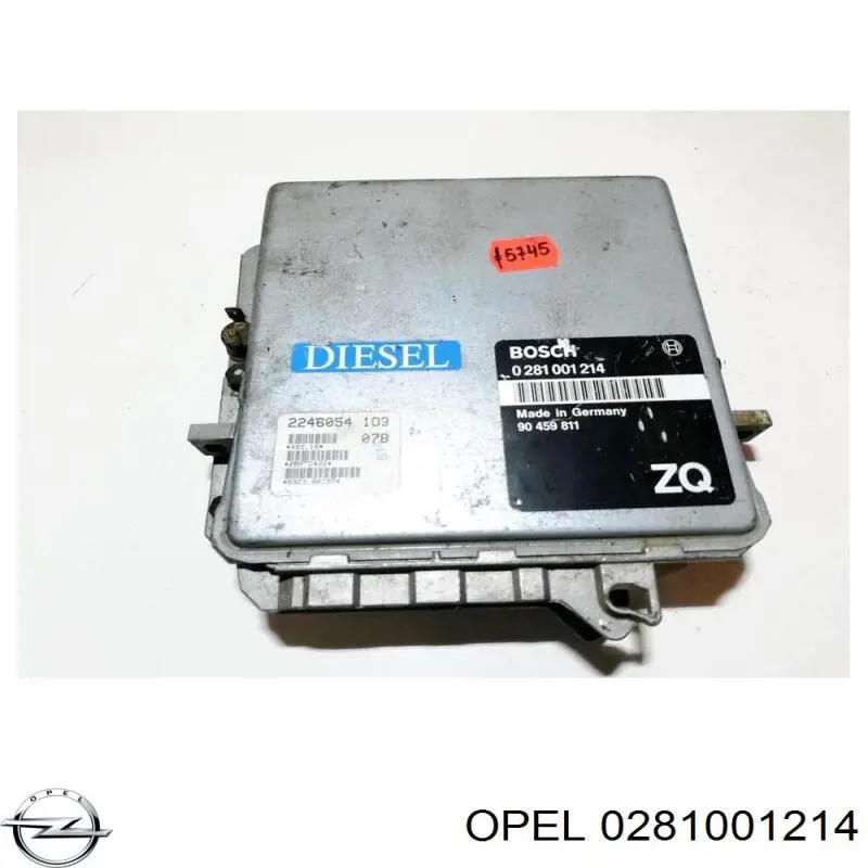 0281001214 Opel centralina del motor / modulo de control del motor (ecu)