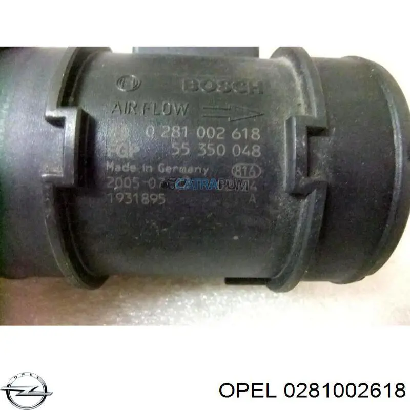 Caudalímetro 0281002618 Opel