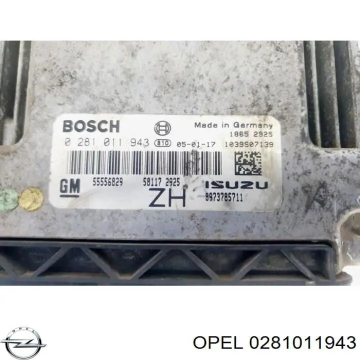 Unidad de control del motor  Opel 0281011943 precio, desde 56,63 EUR