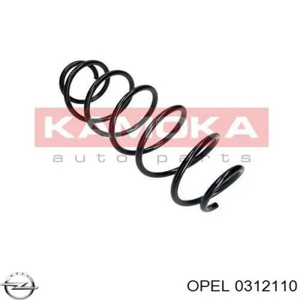 0312110 Opel muelle de suspensión eje delantero