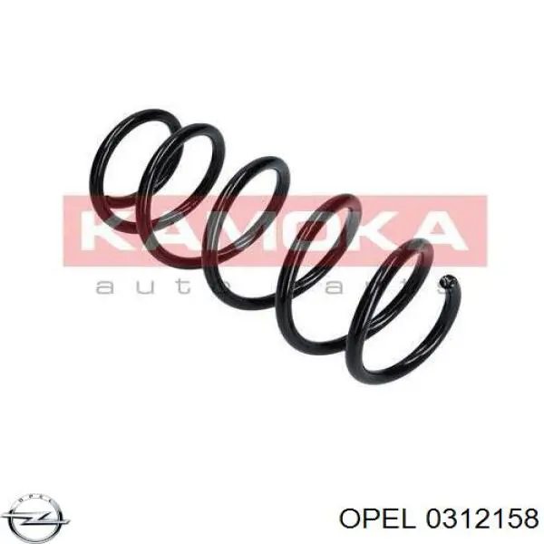 0312158 Opel muelle de suspensión eje delantero