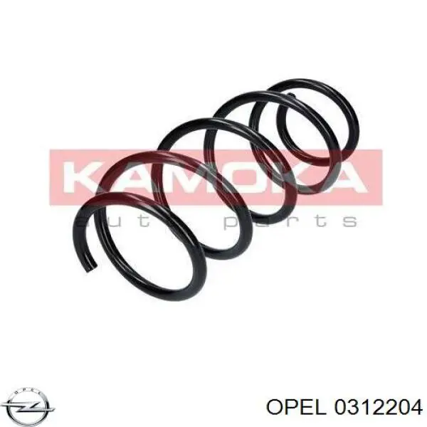 0312204 Opel muelle de suspensión eje delantero