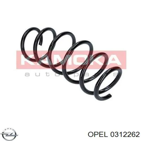 0312262 Opel muelle de suspensión eje delantero